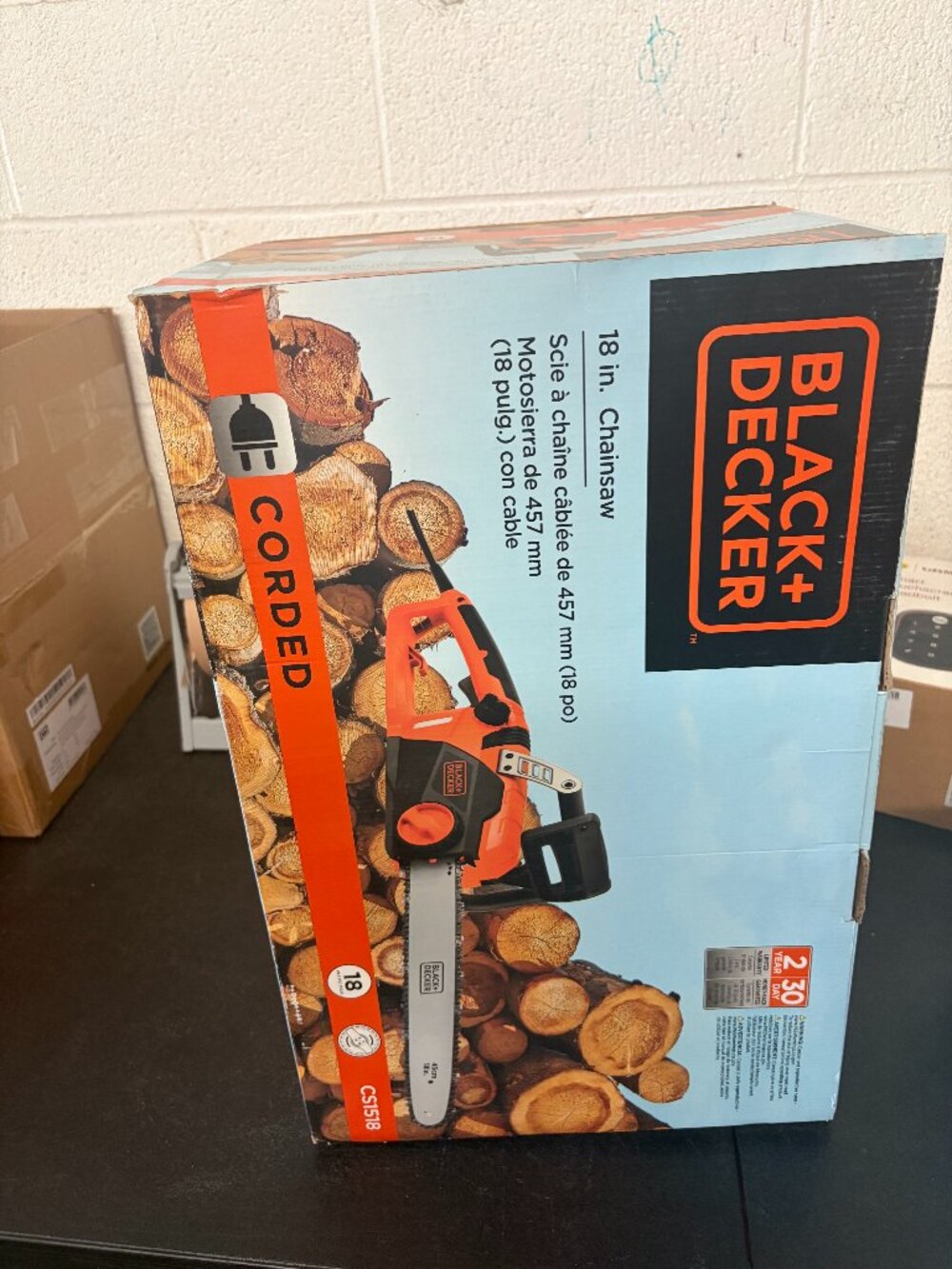 BLACK+DECKER 15 Amp 18 Inch Chainsaw - CS1518